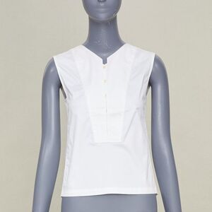 Lemaire white cotton blend top